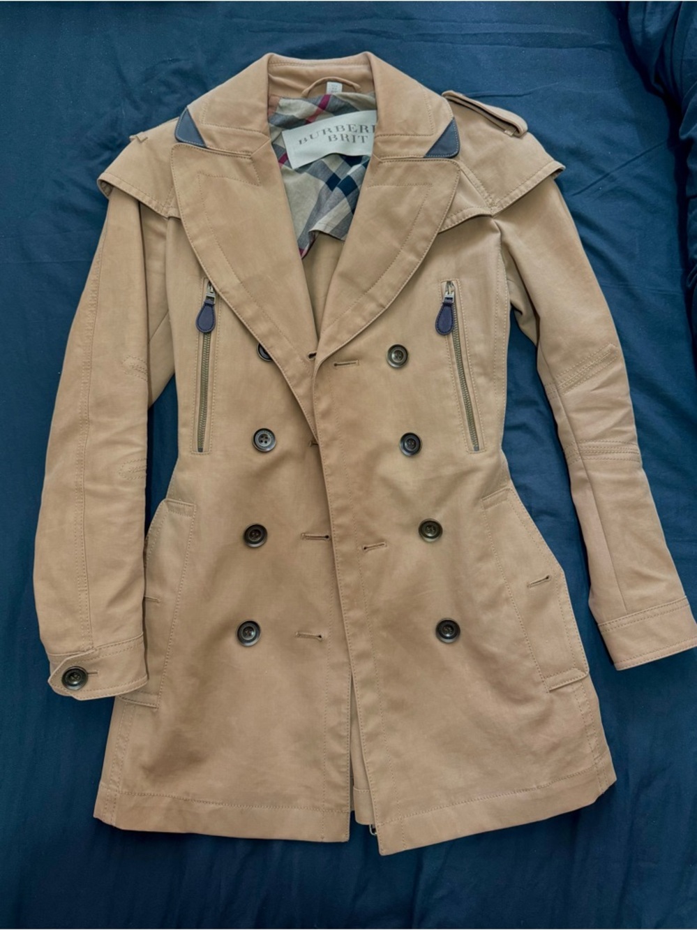Burberry Brit Tan Trench Coat